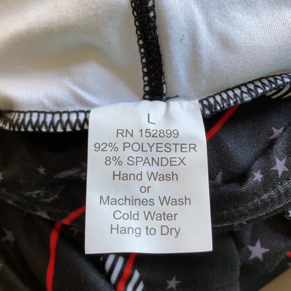 Large Red Line Fabulegs Leggings - Picture 4 of 5